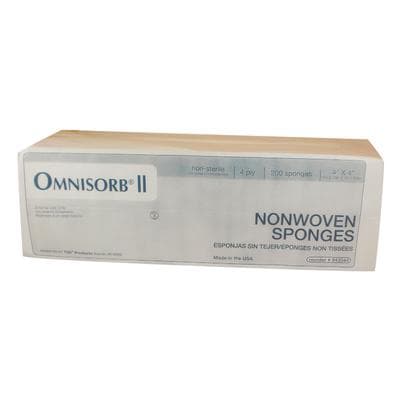 Omnisorb II Non-Woven Sponges, 4" x 4", 4-Ply, Non-Sterile, 2000/Case, 942044 thumbnail 9