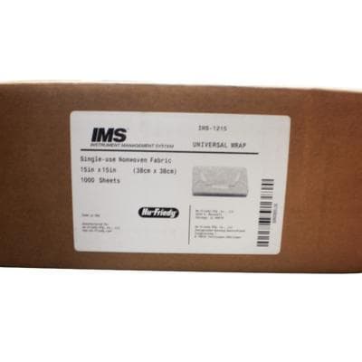 Hu-Friedy IMS Universal Sterilization Wrap, 15" x 15", 1000 Sheets, IMS-1215 thumbnail 12