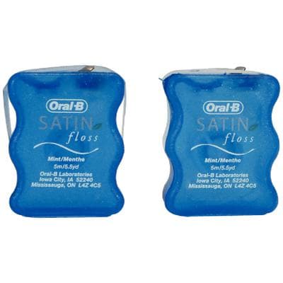 Oral-B Complete Satin Floss, Mint, Waxed, 5.5 yd Compact Spool, 144/Case thumbnail 8
