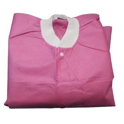 Extra-Safe Lab Coat, Raspberry, Medium, AAMI Level 3, Latex-Free, Knee-Length, 10/Pk, 3660RBM thumbnail 14