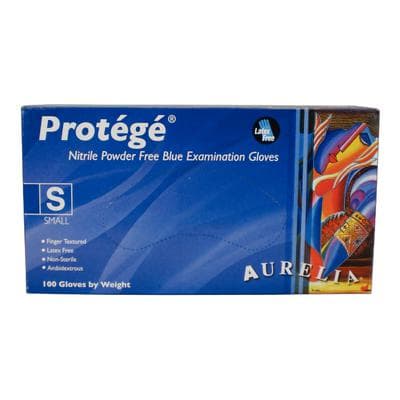 Aurelia Protégé Nitrile Exam Gloves, Powder Free, Non-Sterile, Small, Sky Blue, 100/Box, 93996 thumbnail 2