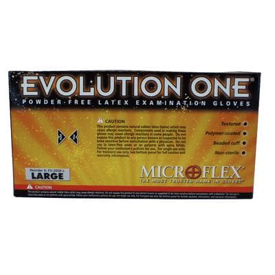 Evolution One EV-2050 Latex Examination Gloves, Powder-Free, Non-Sterile, Textured, Large (8.5-9.0), 100/Box, EV-2050-L thumbnail 14
