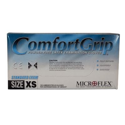 Microflex ComfortGrip CFG-900 Latex Exam Gloves, Powder-Free, Textured, Non-Sterile, Extra Small, Natural, 100/Box, CFG-900-XS thumbnail 17