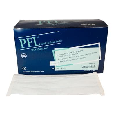Alpha Protech Critical Cover PFL Earloop Face Masks, ASTM Level 3, Blue, 50/Box, 615 thumbnail 18