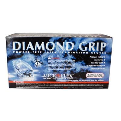 Microflex Diamond Grip Powder-Free Latex Exam Gloves, Extra Small, Natural, Textured, Non-Sterile, 100/Box, MF-300-XS thumbnail 16