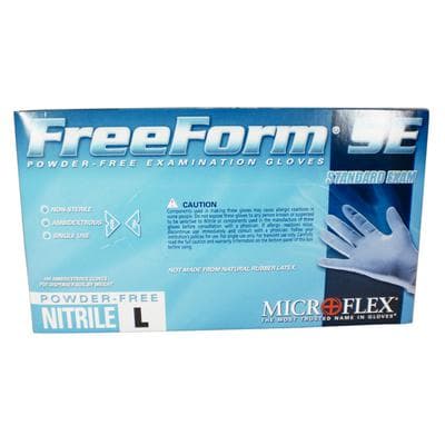FreeForm SE Nitrile Exam Gloves, Powder Free, Non-Sterile, Large, Blue, 100/Box, FFS-700-L thumbnail 14