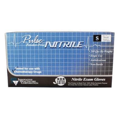 Pulse Nitrile Exam Gloves, Powder-Free, Non-Sterile, Small, Dark Lavender Blue, 200/Box, 177102 thumbnail 8