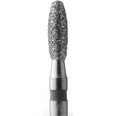 Meisinger Multi-Use Diamond Bur, FG, Long Football, #833L, 1.8 mm, Medium Grit, Blue Ring, 5/Pk, 833L-018-FG thumbnail 7