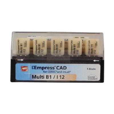 IPS Empress CAD Multi I12 Milling Blocks, Shade B1, Leucite-Reinforced Glass-Ceramic, 5/Box thumbnail 9