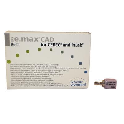 IPS e.max CAD HT CEREC/inLab Milling Block, Shade A4, Size C14, 5/Pkg thumbnail 15