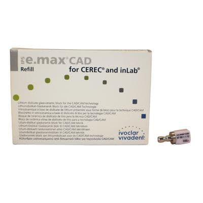 IPS e.max CAD HT (High Translucency) Lithium Disilicate Milling Block, Size I12, Shade BL1, for CEREC/inLab, 5/Box thumbnail 9