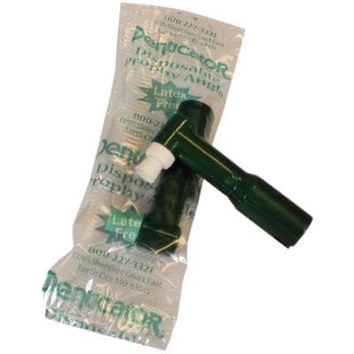 Denticator® Original Green™ Disposable Prophy Angles, Regular Cup, White, 4-Webbed, Latex-Free, 144/Pkg thumbnail 5