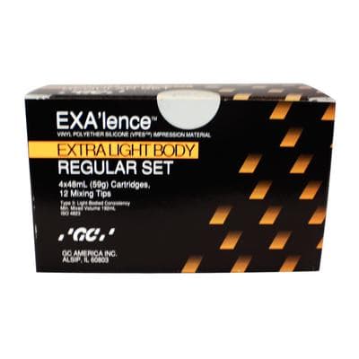 GC America EXA'lence VPES Impression Material Refill, Extra Light Body (Yellow), Regular Set, 48 mL Cartridges, 4/Pkg with 12 Mixing Tips, 137224 thumbnail 14
