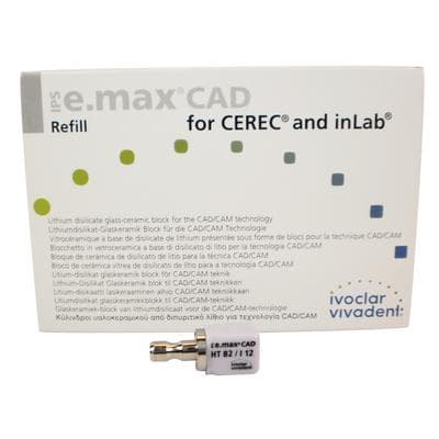 IPS e.max CAD HT CEREC/inLab Lithium Disilicate Milling Block, Shade B2, Size I12, 5/Box thumbnail 10