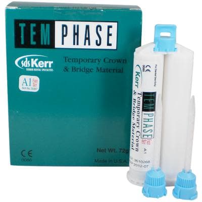 Kerr Temphase Automix Temporary Crown & Bridge Material Refill, Fast Set, Shade A1, 72 g Cartridge with 12 Mixing Tips, #29367 thumbnail 11