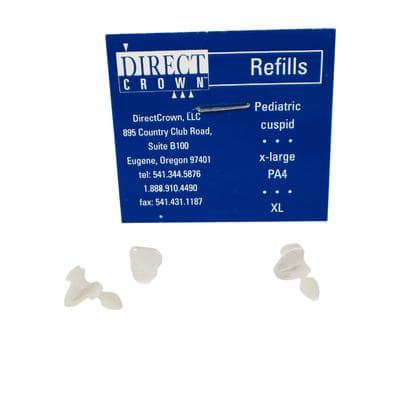 DirectCrown® Pediatric Refill Pack, Extra Large Upper and Lower Cuspid, 8/Pkg - DirectCrown® – Pediatric Refill Packs, 8/Pkg - Extra Large Upper and Lower Cuspid - Image 1