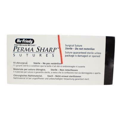 Hu-Friedy Perma Sharp PGA Absorbable Braided Suture, 3-0, Violet, 18", C-6 Reverse Cutting 3/8 Circle Needle, 12/Box, PSN393V thumbnail 13