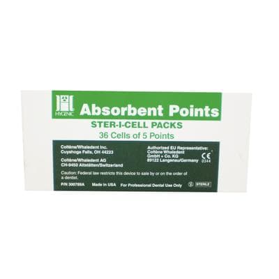 Hygenic Ster-I-Cell Absorbent Paper Points, ISO #35, Green, .02 Taper, Sterile, 180/Box thumbnail 3