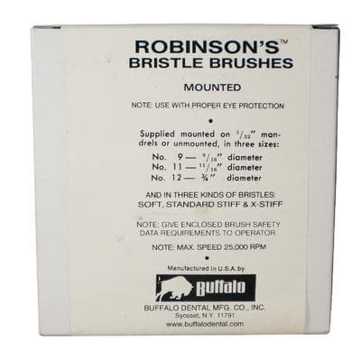 Buffalo Dental Abbott-Robinson #9 Soft HP Bristle Brushes, Brown, 144/Pkg, 05994 thumbnail 13