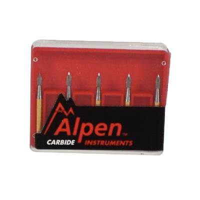 Coltene Alpen Carbide Trimming & Finishing Bur, FG, Flame Shape, 12 Flutes, #7102, 1.2 mm Diameter, 5/Pkg, R707102 thumbnail 8