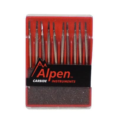Alpen Surgical Carbide Bur, FG, Flat End Tapered Fissure Cross Cut, #701, 1.2 mm, 10/Pk, R500701 thumbnail 20
