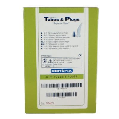 Centrix AccuDose C-R Tubes and Plugs, Medium Viscosity, Clear Tube with Grey Plug, 500/Box, 210003 thumbnail 13