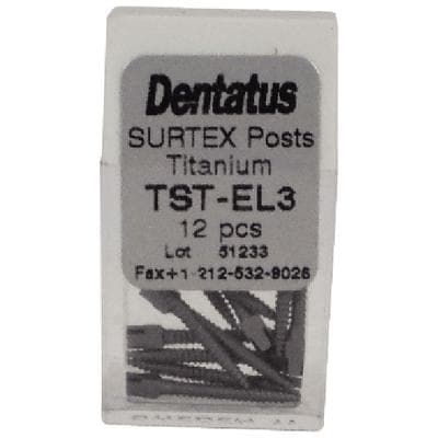 Dentatus Surtex Classic Surface-Treated Titanium Post Refill, Extra Long, 1.35 mm Diameter, 14.2 mm Length, 12/Pkg, TST-EL3 thumbnail 8