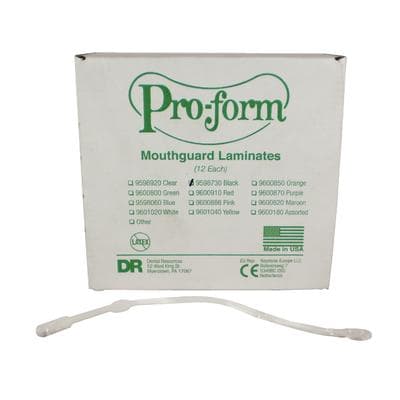 Pro-Form Mouthguard Laminates, 5" x 5", 0.160" (4mm), Black, Solid-Color, 12/Pk, 9598730 thumbnail 17