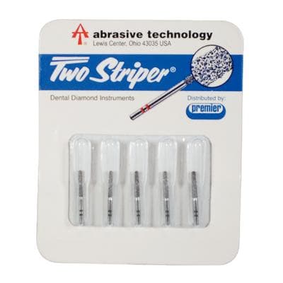 Two Striper ShortCut Diamond Bur, FGSS, Round-End Taper, #782.8 S, Coarse, Green, 1.5 mm, 5/Pk, 2015928 thumbnail 10