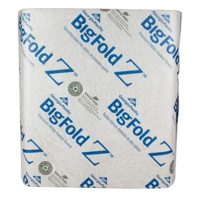 BigFold Z® Premium C-Fold Paper Towels, White, 8" x 11", 260 Towels/Pkg, 10 Pkgs/Case - BigFold Z® Premium C-Fold Paper Towels, White - 8" x 11", 260 Towels/Pkg, 10 Pkg/Case - Image 1