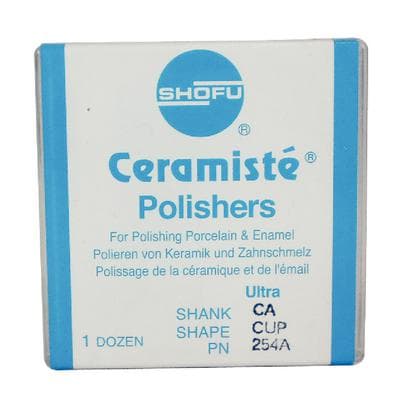 Shofu CeraMisté Ultra Cup Polisher, Contra-Angle, #065, Grey/Yellow, 12/Pk, 254A thumbnail 11