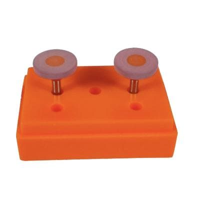 Meisinger 9749F-110 Ceramic Polisher Wheel, Fine Red/Orange, RA (Right Angle), 11.0mm, 2/Pack thumbnail 6