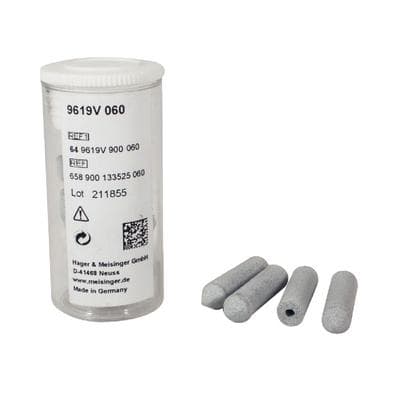 Meisinger 9619V-060 White Porcelain Polisher Point, Unmounted, Cylindrical Pointed, Medium, 6.0 mm, 10/Pkg thumbnail 4