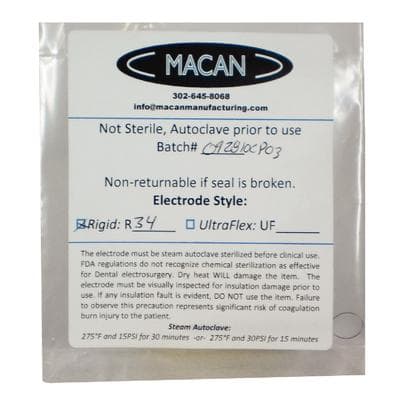 Macan R-L34 Rigid Electrosurgical Electrode Tip, 10 mm Round Loop, 1/16" Shaft, 2/Pkg thumbnail 7