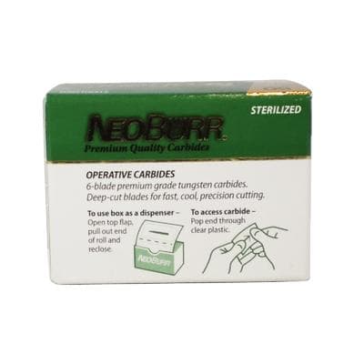 NeoBurr® Operative Carbide Bur, FG #556, Flat End Crosscut Fissure, 0.8 mm Diameter, 3.2 mm Length, 50/Pkg thumbnail 5