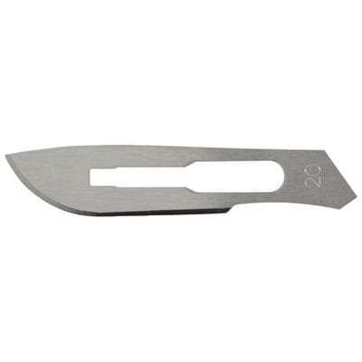 Miltex-Integra Carbon Steel Sterile Surgical Scalpel Blade, #20, 100/Box, 4-120 thumbnail 7