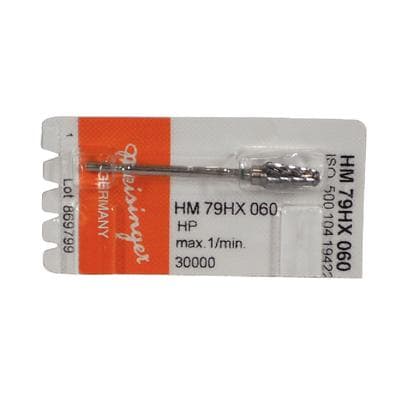 Meisinger HM79HX-060 Lab Carbide Bur, Coarse Round End Taper, X-Cut, HP, 6.0 mm, 1 Each thumbnail 6