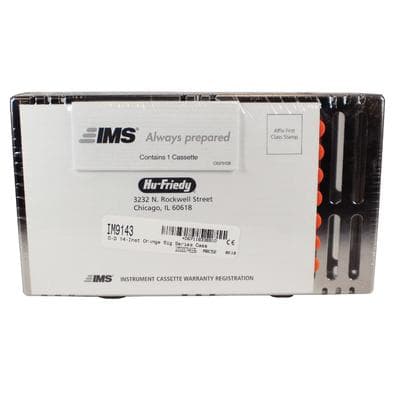 Hu-Friedy IMS™ Signature Series® Double-Decker® Cassette, 14 Instrument Capacity, 4.5" x 8" x 1.5", Orange, IM9143 thumbnail 8