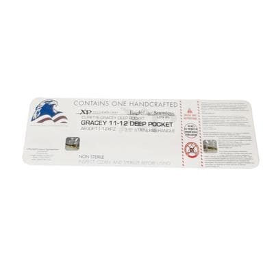 American Eagle Gracey Deep Pocket 11-12 XP Curette, 3/8" Double End, EagleLite Stainless Steel, AEGDP11-12XPZ thumbnail 9