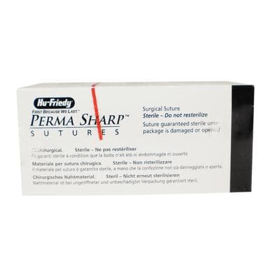 Hu-Friedy Perma Sharp PGA Absorbable Suture, 6-0, Undyed Braided, 18", C-1 Premium Reverse Cutting 3/8 Circle Needle, 12/Pk, PSN489V thumbnail 6