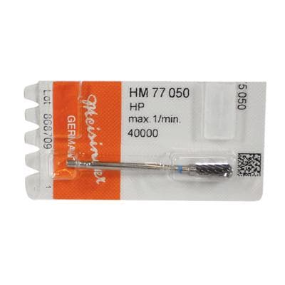Meisinger HM77-050-HP Lab Carbide Bur, Acrylic Pear, Plain Cut, Medium, 5.0 mm Diameter, Handpiece, 1/Pkg thumbnail 6