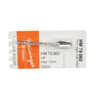 Meisinger HM79-060-HP Carbide Lab Bur, Round End Taper, Plain Cut, Medium, 6.0 mm, Handpiece, 1 Each thumbnail 6