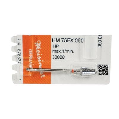 Meisinger HM75FX-060 Lab Carbide Bur, Tapered Fissure, Round End, X-Cut, Fine, 6.0 mm Diameter, HP, 1 Each thumbnail 7