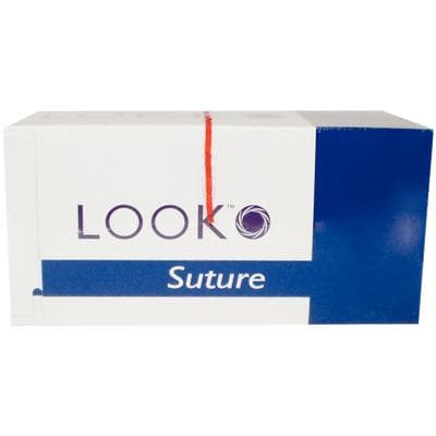 LOOK™ PolySyn™ Absorbable Braided Suture, 5-0, Polyglycolic Acid (PGA), Undyed, C-6 Reverse Cutting Needle, 3/8 Circle, 19 mm, 27", 12/Box, 421B thumbnail 12