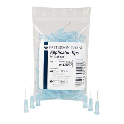 Patterson® Etch Applicator/Dispensing Tips, 25 Gauge, Straight, Blue, 125/Pkg - Patterson® Etch Applicator/Dispensing Tips – 25 Gauge, 125/Pkg - Patterson® Etch Applicator/Dispensing Tips – 25 Gauge, 125/Pkg - Image 1