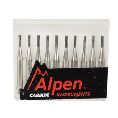 Coltene Alpen Carbide Bur #557, RA (Right Angle) Straight Fissure Cross Cut, 1.0 mm Diameter, 10/Pk thumbnail 7