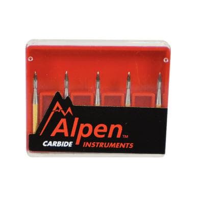 Alpen 12-Blade Trimming & Finishing Carbide Bur, FG, Needle, #7902, 1.0 mm, 5/Pk, R707902 thumbnail 18