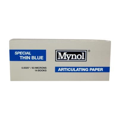 Mynol® Articulating Paper, Blue, Special Thin (63 Microns), 140 Sheets/Pkg - Mynol® Articulating Paper - Blue Special Thin - Image 1