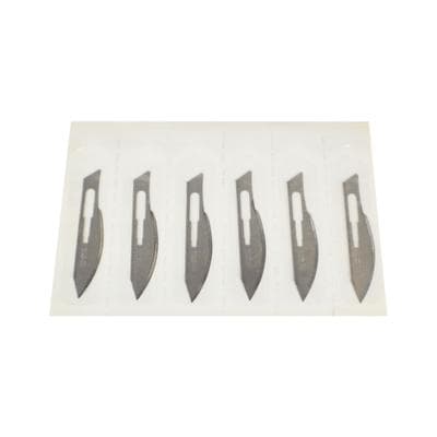 Bard-Parker Carbon Steel Scalpel Blades, Size 24, Nonsterile, Individually Packaged, 6/Pkg - Carbon Steel Blades and Handle – Nonsterile, 6/Pkg - 24 - Image 1