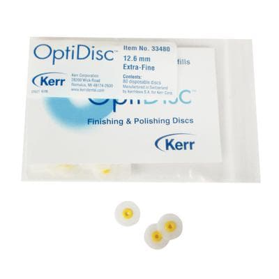 Kerr OptiDisc Finishing and Polishing Disc Refills, 12.6mm, Extra-Fine, 80/Box, #33480 thumbnail 12